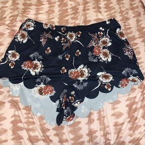 Soft floral shorts